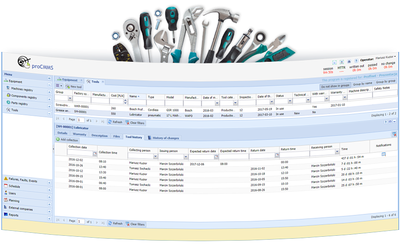 Tool Management.